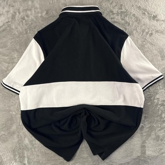 Polo Ralph Lauren black polo Shirt Color Block Big pony Classic Fit Short Sleeve - Picture 4 of 8